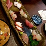 和酒処 小料理 酒幸 - よこわマグロ、クロ、タコ、鯛、カンパチ