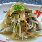 酒房　田月 -  小魚（種類忘れた）の南蛮漬け。まろやかで美味しい。