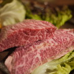 焼肉　清花堂 - きめ細かい和牛サガリ　￥１３５０