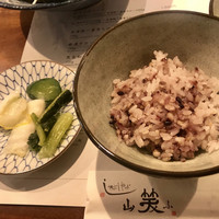 しゃぶしゃぶ 山笑ふ 表参道店 - 五穀米（少な目）