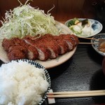 とんかつ桂 - 上ロースかつ定食1600円