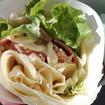 クレープ Smile - 料理写真:初めてのツナハムサラダクレープ350円