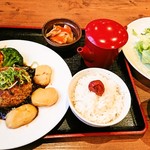 肉食家さんのハンバーグ にくきゅうグリル - 