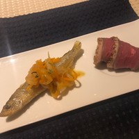 ル マルタン ペシュール - ワカサギと鴨の燻製ハム