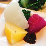 清澄の里 粟 - 焼きカブと焼き大根