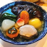 清澄の里 粟 - 季節食材の吉野葛あんかけ煮物