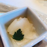 清澄の里 粟 - あやめ雪の酢の物