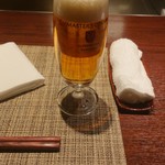 鉄板焼 宮地  - 高級プレミアムビール