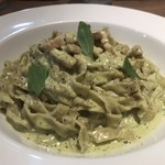 ナナイロパスタ - 【参考】バジルカルボナーラ 850円。