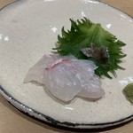 すし処 広川 - タイ 皮の湯引きと