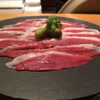 Le Comptoir de シャンパン食堂 - 鴨の生ハム  獣臭い感じでシャンパンにとても合いましたよ