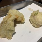 天ぷらとワイン大塩 天五横丁店 - 牡蠣とふぐの白子
