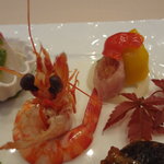 礼華　青鸞居 - 海老、中華風ピクルス