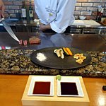 She'll be - テーブルからの光景