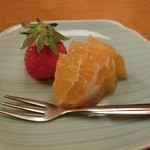季節料理 なみき - デザート（苺・八朔）