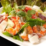 Yam Un Sen (Thai style Seafood vermicelli salad)