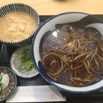 手打そば 大地 - とろろご飯+かけランチ¥850