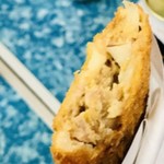 肉のさかもと - メンチカツかじった(^^;