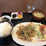 タバサ食堂 - 生姜焼き定食