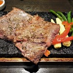 溶岩焼肉ダイニング bonbori - 牛ﾊﾗﾐｽﾃｰｷ溶岩焼