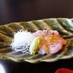 徳山鮓 - 鯉のお造り、岩魚の卵、熊肉