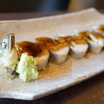 徳山鮓 - 子持ち鮎、香茸の餡（2017/12）