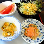 Umaishokujidokororan - 小鉢類と水菓子です