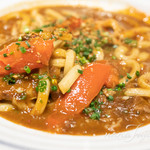 ナダバン　バイ ハル ヤマシタ - トマト黒毛和牛 辛口神戸スパイスビーフカレーおうどん 1,480円