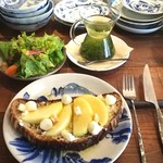 ブリコラージュ ブレッド アンド カンパニー ダイニング・カフェ - 20190122　セロリラブりんごハニーの最終日。緑茶おくみどりも、甘みあり、まろやかでおいしかったです。(^ー^)