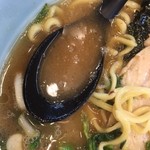裏武蔵家 西千葉本店 - デフォのスープは濃いめ、脂多め