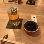 板前料理 渥美 - ビールとお通し