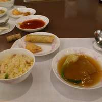 中国料理 桃李 - ふかひれの姿煮とチャーハン