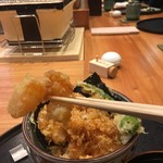 天婦羅 みやしろ - 海老リフト