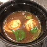 あま木 - 三つ葉と湯葉のお味噌汁