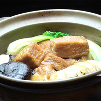 揚げ豆腐と春雨の煮付け