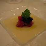 アフェット - 聖護院蕪のムース　生ハムとキャビア乗せＵＰ