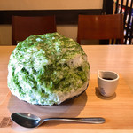 柿の葉ずし 平宗 - 大和茶金時氷