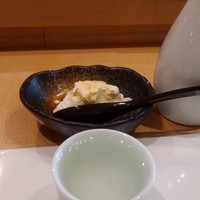 すし 堺 - 自家製豆腐。コレだけでも食べに来る価値あると思います。