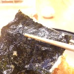 天婦羅 みやしろ - 海苔天リフト