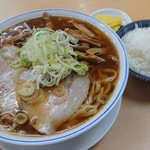 安福亭 - 支那筍麺(油抜き)＋半ライス