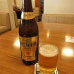 米沢牛 登起波 - 瓶ビール(プレミアムモルツ) 700円(税別)　(2018.12)