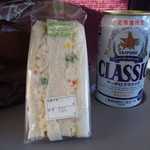 Masuyapan - 白スパサンド ＆ ビール