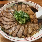 中華そば 白華楼 - 中華そば 源流ラーメン＋肉増し