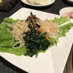 肉匠迎賓館 - ナムルの盛り合わせ