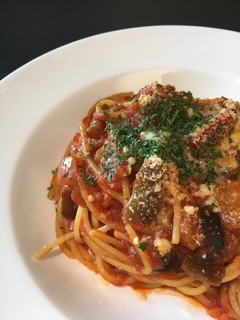 Cafe Restaurant Ruscello - 茄子のトマトソースパスタ