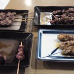 大坪屋 - 砂肝+ﾊﾂ+焼鳥