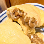 立呑み晩杯屋 - 納豆オムレツ