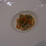 カンテサンス - アントレ／ポロ葱と海老