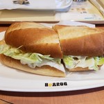 ドトールコーヒーショップ - ミラノサンド スモークサーモンとぷりぷりエビ(480円)