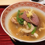 銀座 しのはら - 青首鴨とうずらの鍋